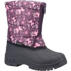 Purple Wellingtons Cotswold ICEBERG BUTTERFLY Girls Wellington Boots Purple: EUR Small Kids