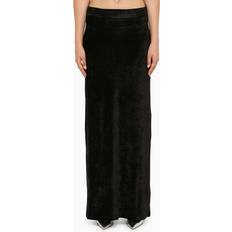 Balenciaga Skirts Balenciaga Velvet Maxi Skirt - Black
