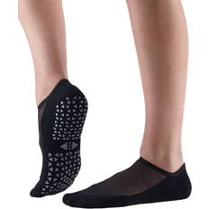 Womens/ladies Maddie Mesh Gripped Socks black