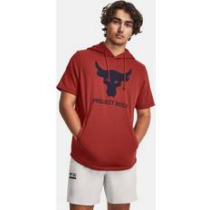 Maglioni Under Armour T-Shirt Uomo Project Rock Terry SS Hoodie Red