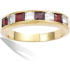 Granater Ringar Les Tresors De Lily Granat 'Nova' Vergoldeter Ring