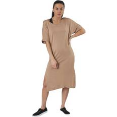 Beige - Mujer Vestidos Pieces Neora Ss Fold Up Dress - Beige, Female