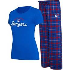 Concepts Sport Women's Blue/Red New York Rangers Arctic T-Shirt & Pajama Pants Sleep Set