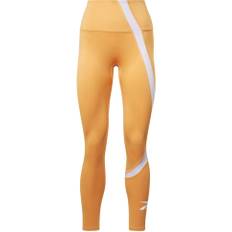 Tennis Tights Reebok Workout Ready Vector Leggings Orange Regular Woman