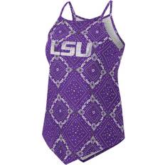 Wrangler Women Tank Tops Wrangler Women's Colosseum x Purple Distressed Lsu Tigers Bandana Tank Top Purple Purple