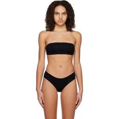 Solid Colours - Women Swimming Trunks Filippa K Black Bandeau Bikini Top 1433 Black