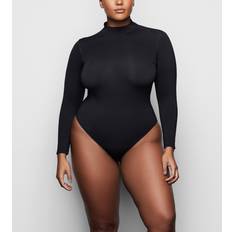 SKIMS Essential Smoothing Mock-Neck Bodysuit ONYX