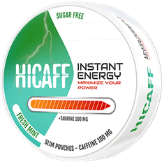 Zuckerfrei Nikotinfreier Schnupftabak Hicaff Fresh Mint Nicotine-Free Snus 14g 20Stk. 1Pack