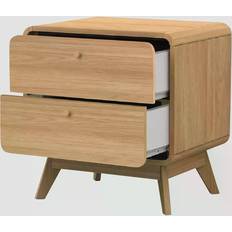 Walnut Bedside Tables Loft24 Cassie Oak/Oak Bedside Table 39x51cm