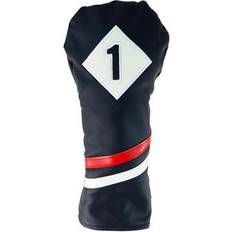 Golf Ram Premium Vintage Style PU Leather Headcovers Retro Black Driver