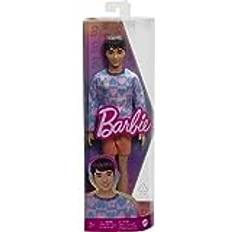 Barbie Fashionistas Ken Doll #219 with Pink and Blue Patterened Shirt