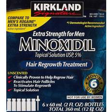 Kirkland Signature Minoxidil 5% Extra Strength Hair Regrowth for 6 Count