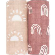 Comfy Cubs Muslin Neutral Swaddle Blankets 2 Pack