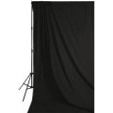 Photo Backgrounds Savage Solid Muslin Backdrop Black, 10 ft x 24 ft