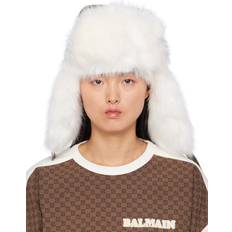 Balmain Femme Accessoires Balmain Brown Mini Monogram Hat WFP Marron/Marron