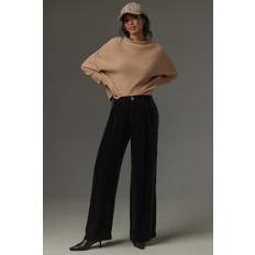 Velvet Pants & Shorts Bella Dahl Pleated Wide-Leg Trousers Pants Black