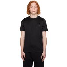 Armani T-shirts Armani Logo Print Bomuld T-shirt - Sort