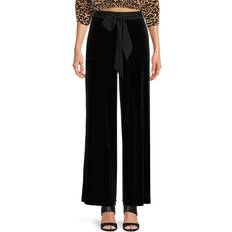 Pants Karl Lagerfeld Paris Women's Belted Velvet Pants Black Black