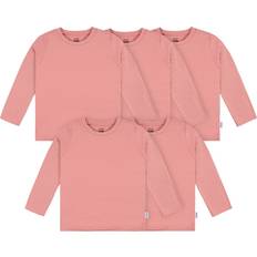 Tops Gerber 5-Pack Baby & Toddler Neutral Mauve Pink Premium Long Sleeve T-Shirts