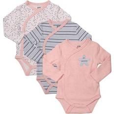 Girls Jumpsuits Asher and Olivia Clothes Baby Kimono Side Snap Girl Long Sleeve Bodysuit 3-6 Months