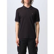 C.P. Company Polo Shirts C.P. Company Black Garment-Dyed Polo 999 BLACK