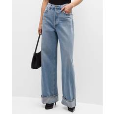 Agolde High Rise Wide Leg Jeans - Showdown