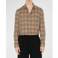 Burberry Chemises Burberry Check Shirt - Beige Men