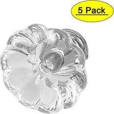 Unique Bargains 5pcs 30mm Clear Door Pulls Knobs