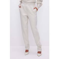 Good American Sweatpants Good American Sherpa Boyfriend Sweatpants Beige