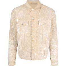 Canvas - Denim Jackets Heron Preston Beige Powder Wash Jacket