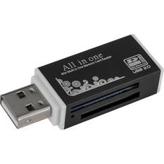 Green Extreme USB 2.0 Multi Card Reader, SD, Mini SD, microSD, Memory Stick MS