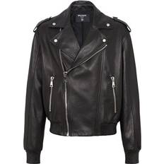 Balmain Leather Jackets Balmain Leather Bomber Jacket black