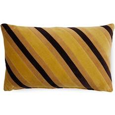 HKliving Striped Velvet Kissen 30x50 cm Honey