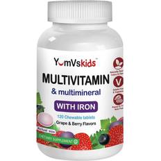 Vitamins & Supplements Multivitamin & Multimineral with Iron Chewables for Daily Dietary Berry Flavor Count