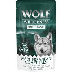 Wolf of Wilderness Mascotas Wolf of Wilderness Triple Taste 12 Mediterranean Coastlines kyckling, öring