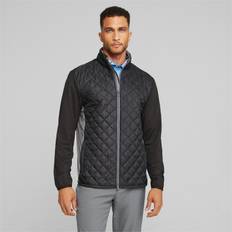 Golf - Men Jackets Puma Frost Quilted Jacket Black/Slate Grey