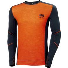 Helly Hansen Lifa Undertrøje Med Merinould - Navy/Dark Orange