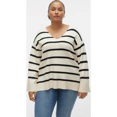 Dame - Vide Gensere Vero Moda V-neck Curve Dropped Shoulders Pullover