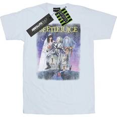 Beetlejuice Distressed Poster Cotton Boyfriend T-Shirt White
