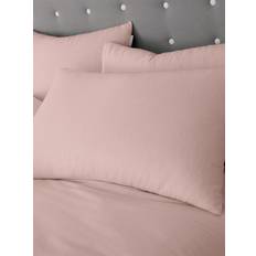 Pillow Cases on sale Catherine Lansfield Brushed Cotton' Pair Pillow Case Pink