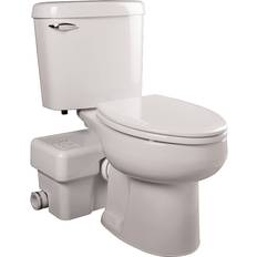 Toilets Liberty Pumps Ascent II 2-Piece 1.28 GPF Single Flush Elongated Macerating Toilet in White