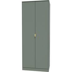 Green Clothing Storage Welcome Furniture Ready Assembled Linear 2 Reed Wardrobe