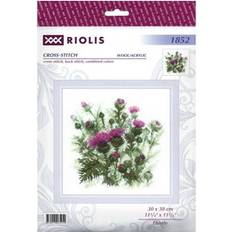 Wool Needlework Kits Riolis Counted Cross Stitch Kit 11.75 X11.75 -Thistle 10 Count