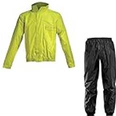 Motorcycle Decals Acerbis Logo 2-Piece Rain Suit, black-yellow, for Men