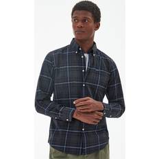 Barbour Uomo Camicie Barbour Wetheram Long Sleeved Shirt - Navy