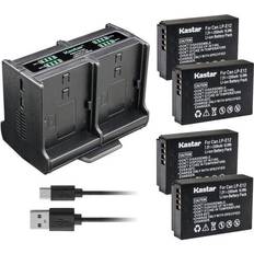 Camera Accessories Kastar Kastar 4-Pack LP-E12 Battery Charger EOS 100D EOS EOS EOS M50 Mark II EOS