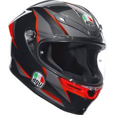 AGV K6-S Slashcut Helmet - Slashcut Black/Grey/Red
