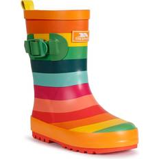 Multicolored Rain Boots Children's Shoes Trespass Childrens/Kids Puddle Wellington Boots Multicoloured Stripe multicoloured stripe