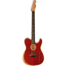 Fender Acoustasonic Telecaster Ebony Fingerboard Acoustic-Electric Guitar Crimson Red