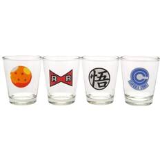 Negro Chupitos Juego De Vasos De Dragon Ball Z (Paquete de 4) Chupito 4pcs